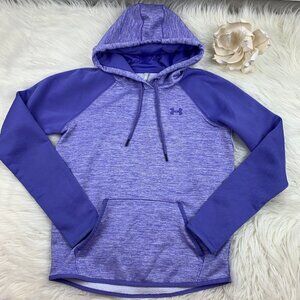 Under Armour Storm Cold Gear Marled Hoodie With Thumb Hole Cutouts Women's SZ XS